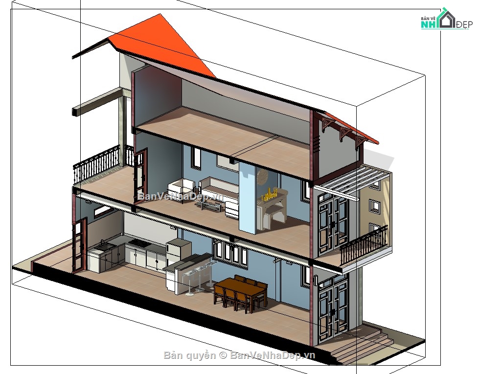 revit biệt thự  2 tầng,revit 2 tầng,mẫu revit nhà đẹp,thiết kế revit biệt thự,revit biệt thự,file revit nhà phố