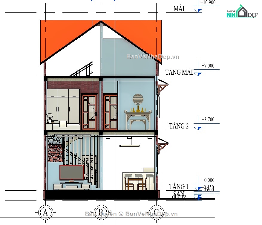 revit biệt thự  2 tầng,revit 2 tầng,mẫu revit nhà đẹp,thiết kế revit biệt thự,revit biệt thự,file revit nhà phố