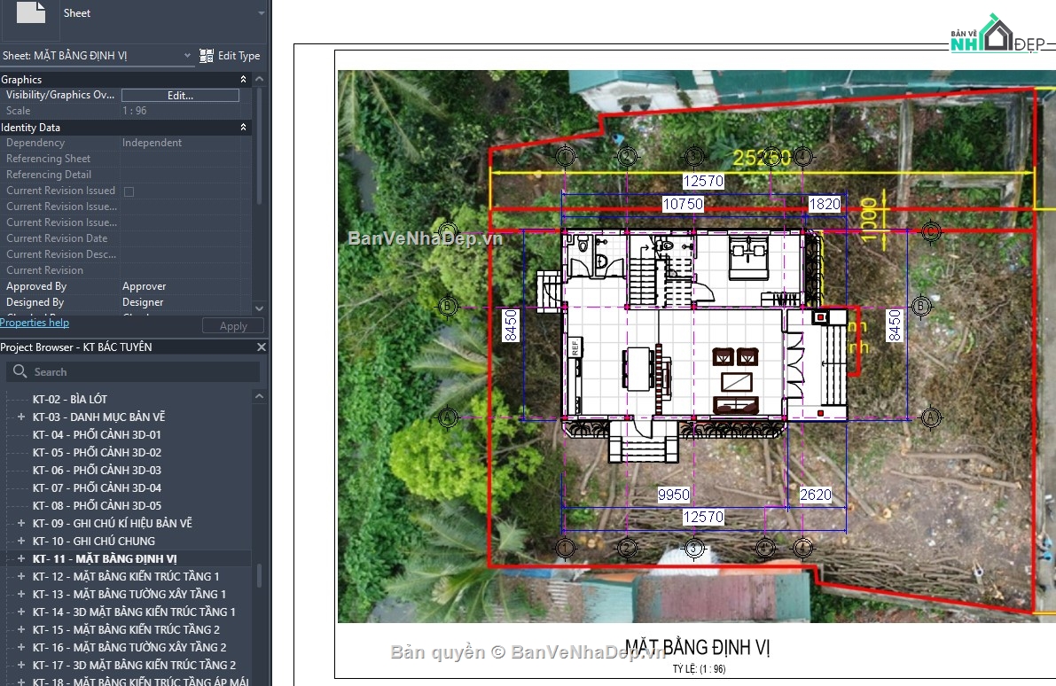 revit biệt thự,revit biệt thự đẹp,revit nhà dân,revit nhà mái thái,thiết kế revit nhà dân
