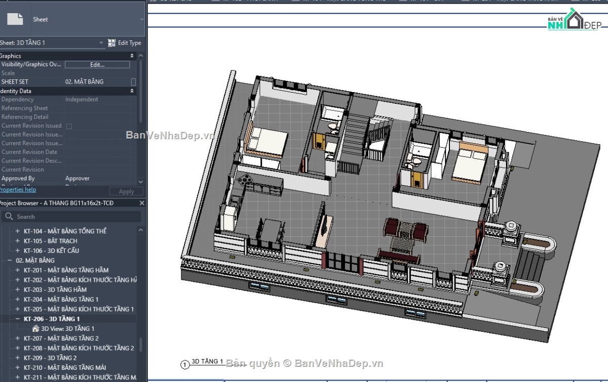 revit biệt thự tân cổ,revit mẫu biệt thự,file revit biệt thự,file thiết kế revit,mẫu revit tân cổ,revit biệt thự