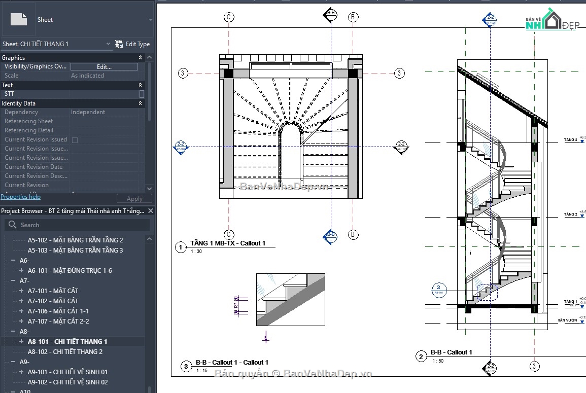 Mẫu revit biệt thự,file revit biệt thự,thiết kế revit biệt thự,revit biệt thự,revit nhà dân,revit mẫu nhà đẹp