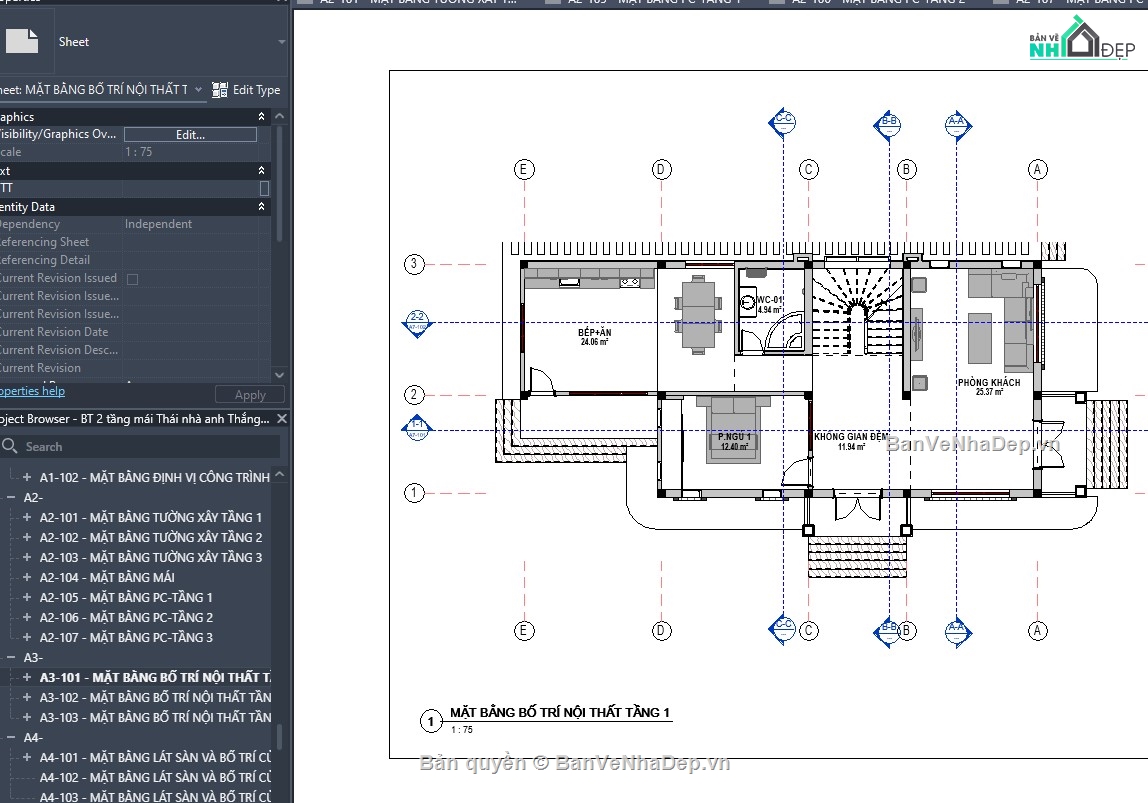 Mẫu revit biệt thự,file revit biệt thự,thiết kế revit biệt thự,revit biệt thự,revit nhà dân,revit mẫu nhà đẹp