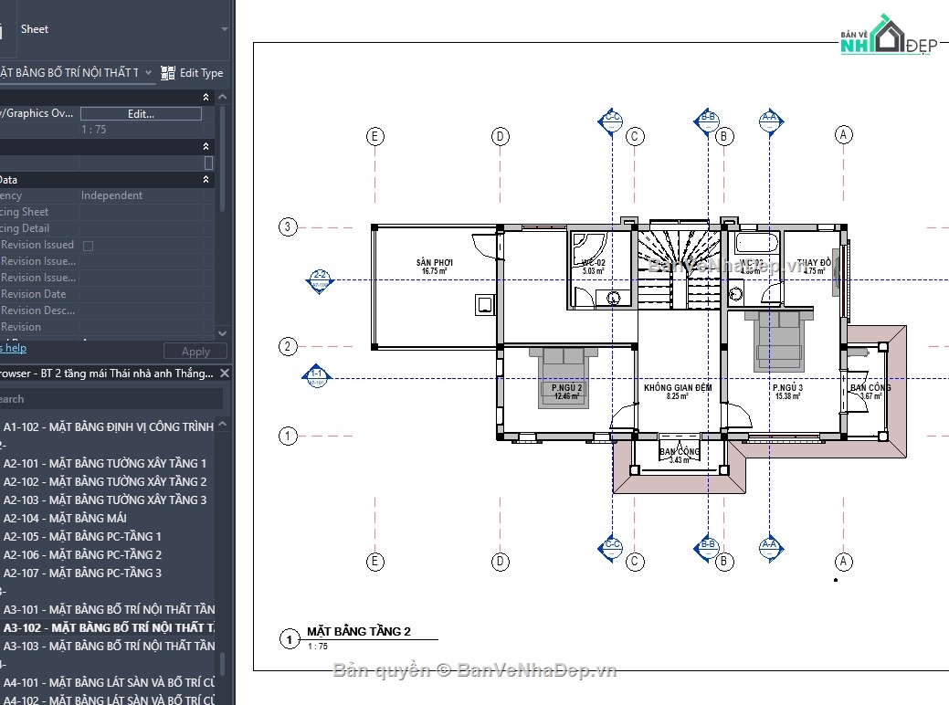 Mẫu revit biệt thự,file revit biệt thự,thiết kế revit biệt thự,revit biệt thự,revit nhà dân,revit mẫu nhà đẹp