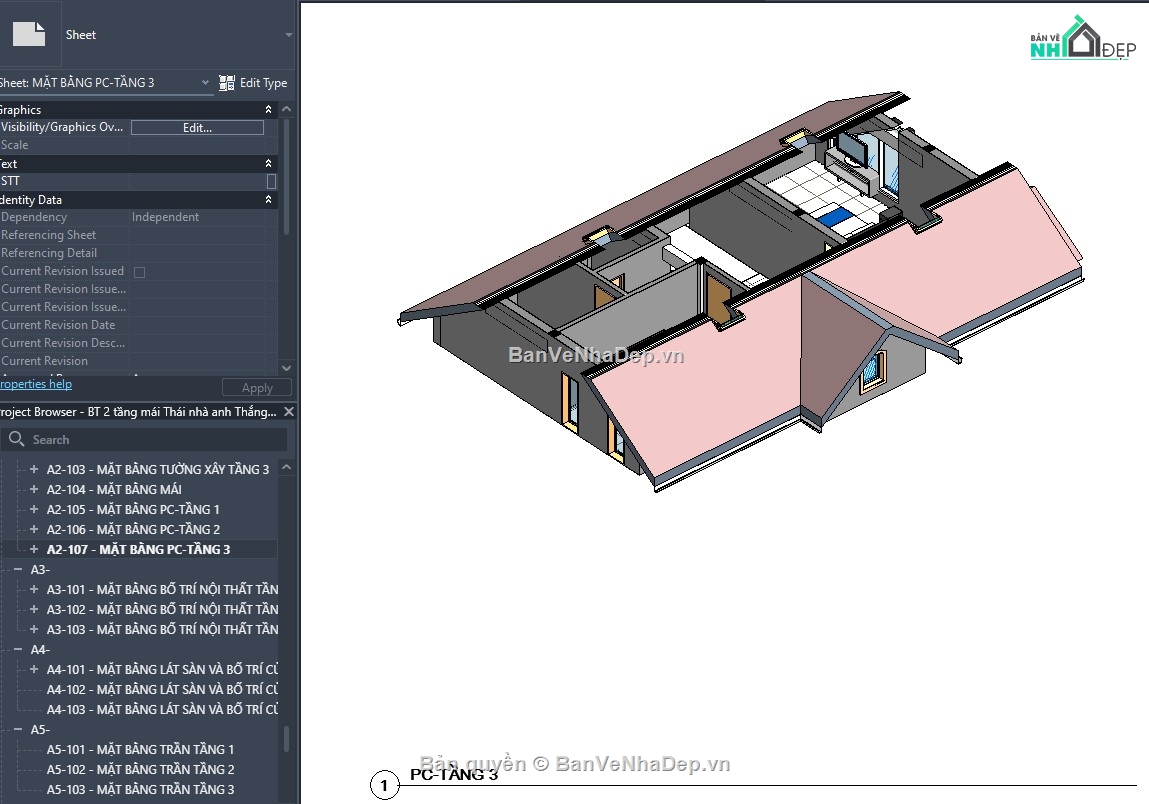 Mẫu revit biệt thự,file revit biệt thự,thiết kế revit biệt thự,revit biệt thự,revit nhà dân,revit mẫu nhà đẹp