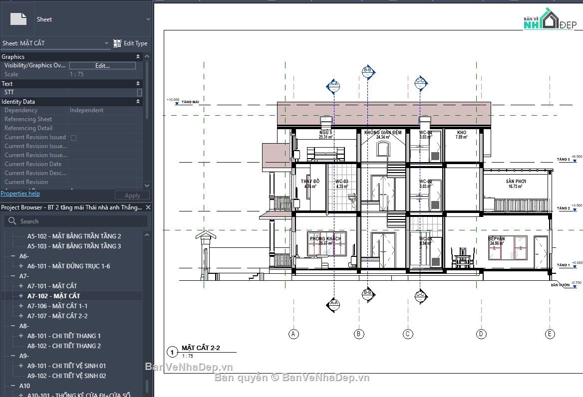 Mẫu revit biệt thự,file revit biệt thự,thiết kế revit biệt thự,revit biệt thự,revit nhà dân,revit mẫu nhà đẹp