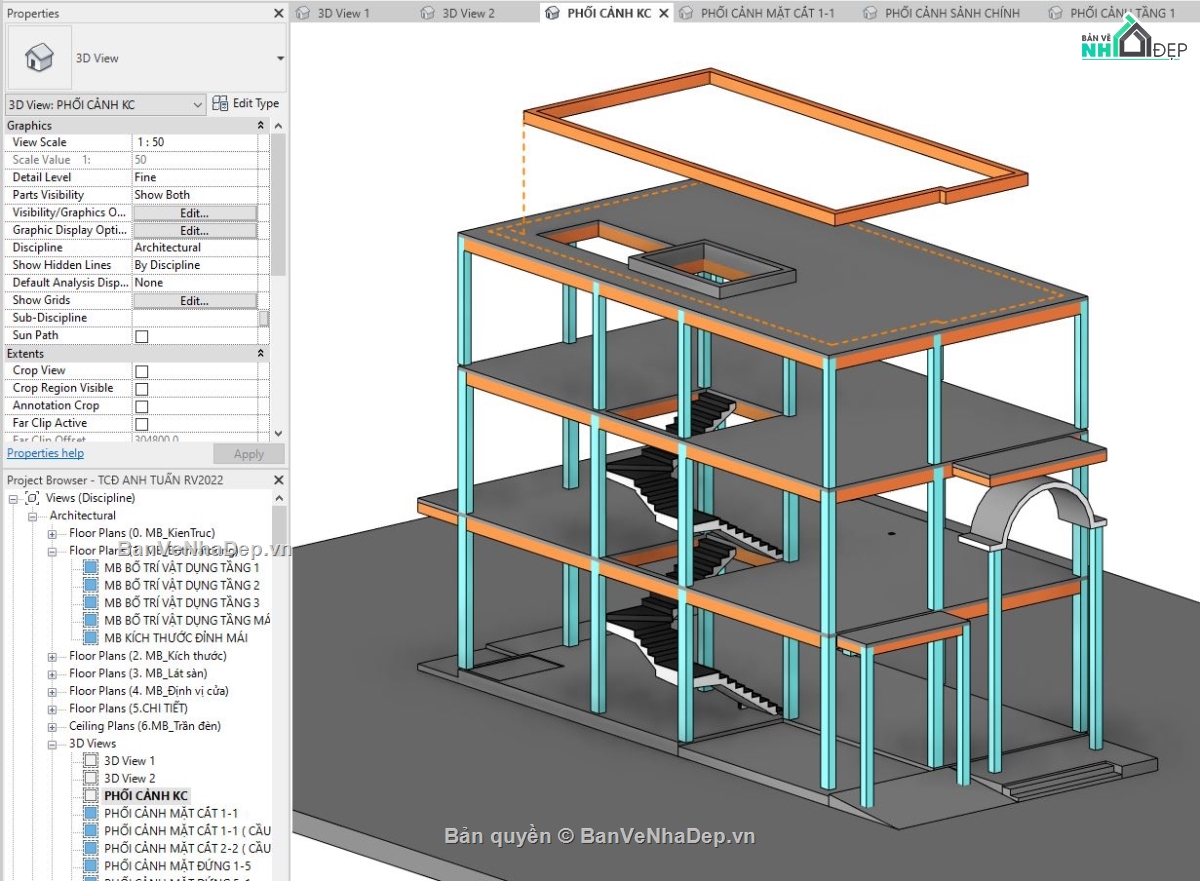 revit biệt thự đẹp,mẫu revit biệt thự khủng,revit tân cổ điển,mẫu revit biệt thự 3 tầng,revit biệt thự tân cổ