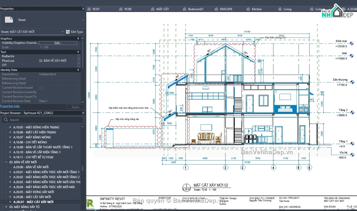 revit nhà phố 2 tầng,revit nhà phố đẹp,file revit nhà phố,file revit nhà phố 2 tầng