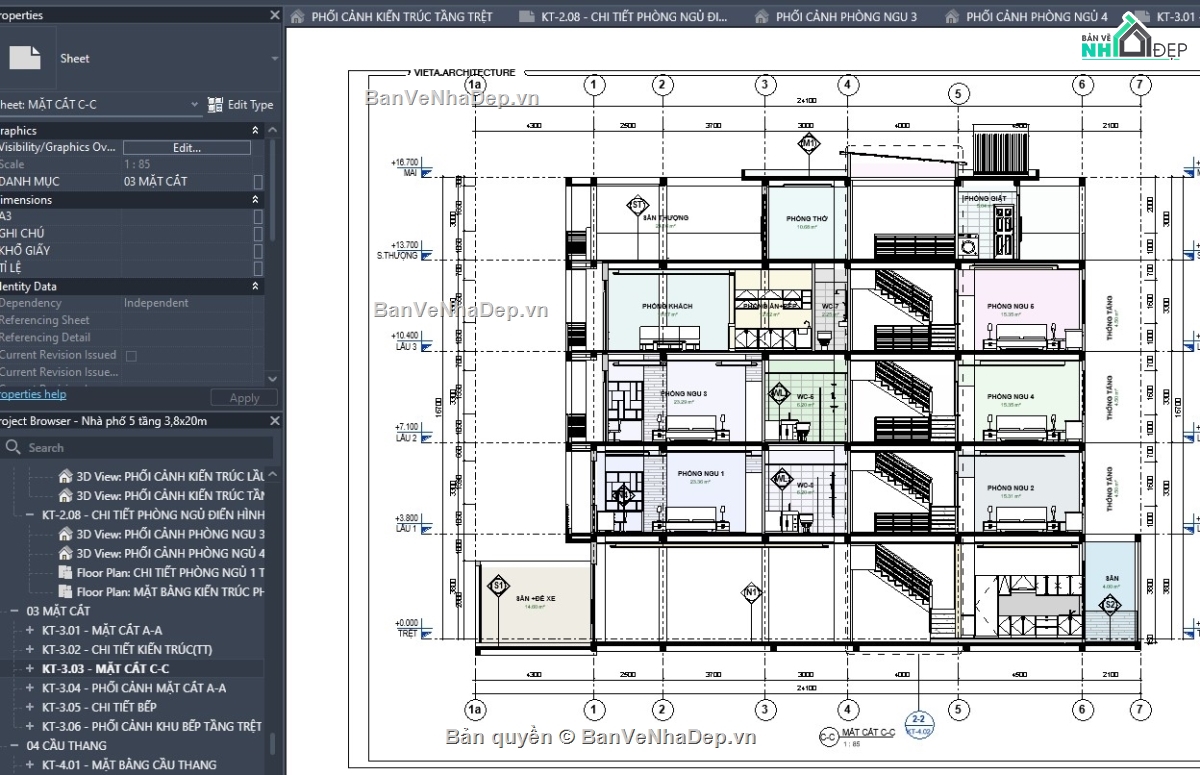 revit nhà phố,mẫu revit nhà phố đẹp,file revit nhà phố,thiết kế revit nhà phố,revit nhà đẹp