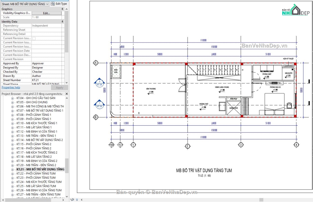 revit nhà phố,revit nhà phố 3 tầng,mẫu revit nhà phố đẹp,mẫu revit đẹp,revit kiến trúc