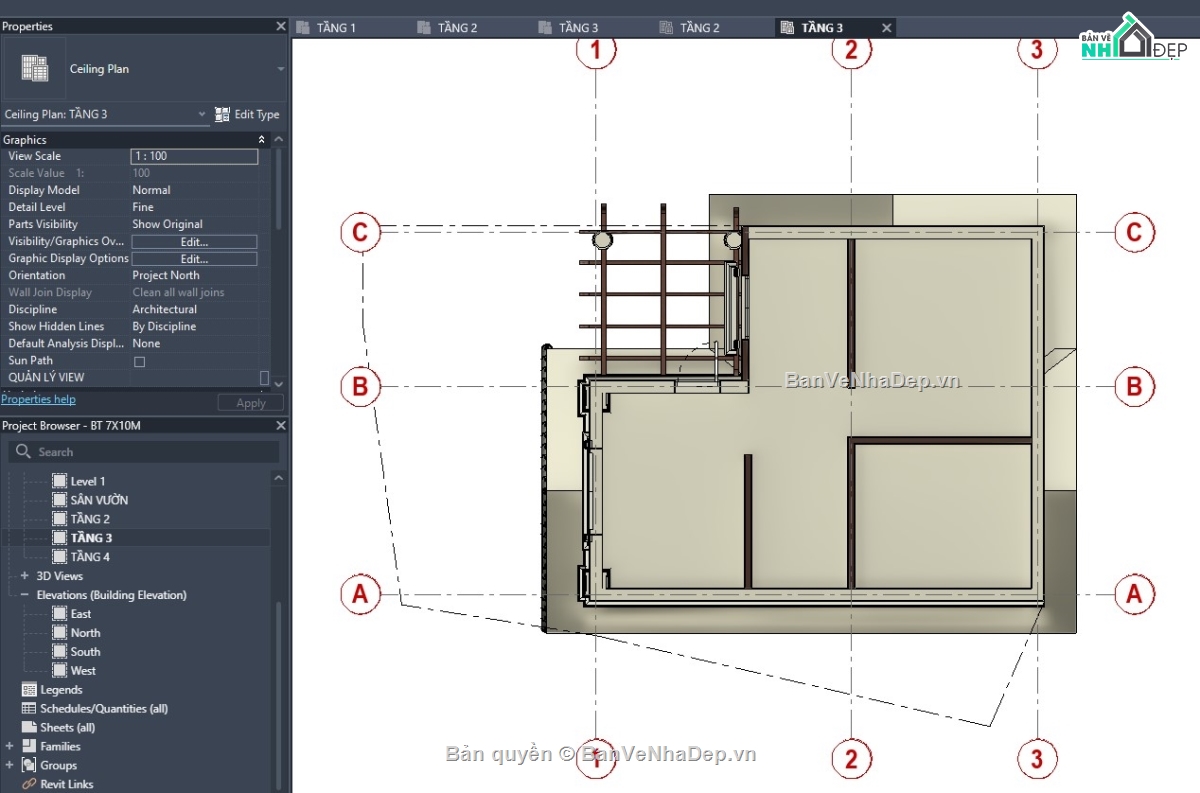 revit mái thái,revit nhà phố 3 tầng,nhà phố mái thái,revit nhà phố mái thái,file revit nhà phố 3 tầng