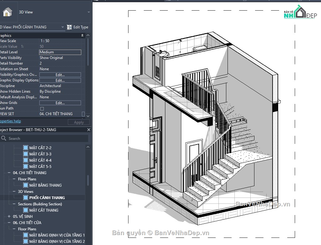 revit biệt thự,revit biệt thự tân cổ,revit biệt thự mái nhật,revit biệt thự đẹp,thiết kế revit biệt thự,file revit biệt thự