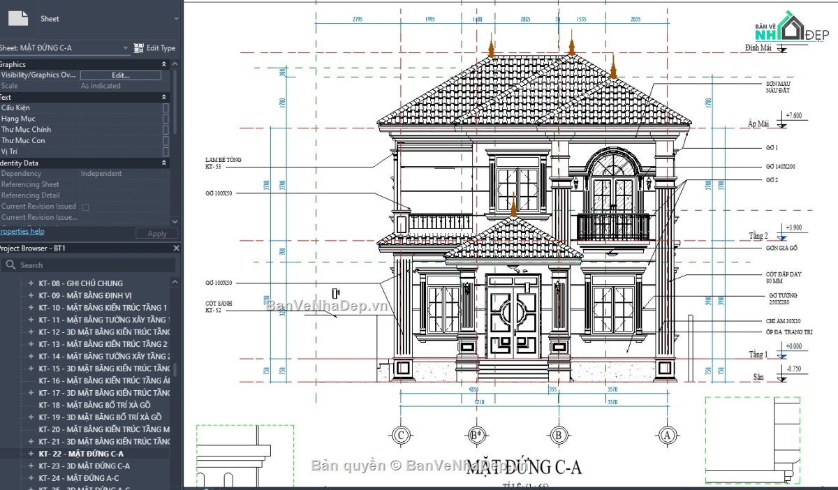 mẫu revit nhà mái nhật,revit biệt thự,revit nhà phố,revit nhà đẹp,revit biệt thự đẹp,mẫu revit biệt thự