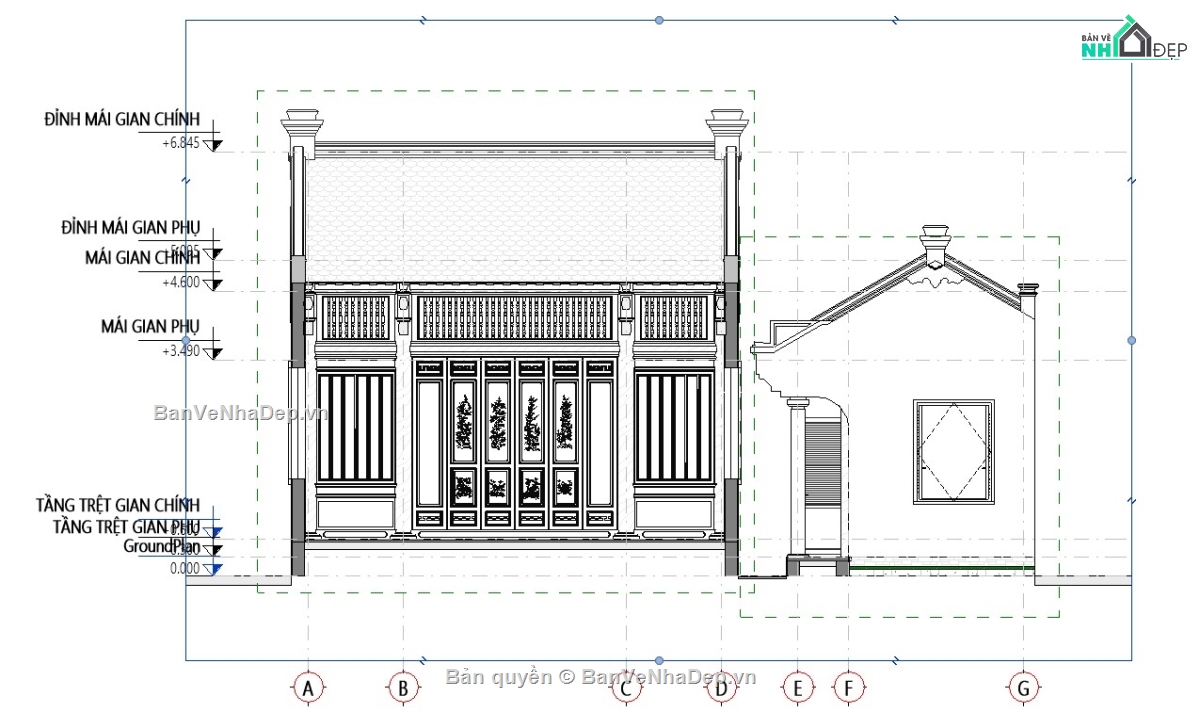 revit nhà đẹp cổ,revit nhà gỗ,revit nhà thờ họ,revit nhà thờ,file revit nhà thờ họ,file revit nhà đẹp