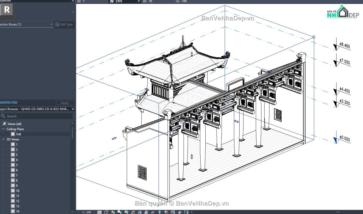 revit nhà gỗ,revit nhà thờ,revit nhà cổ,file revit nhà gỗ,file revit nhà cổ,mẫu revit nhà gỗ