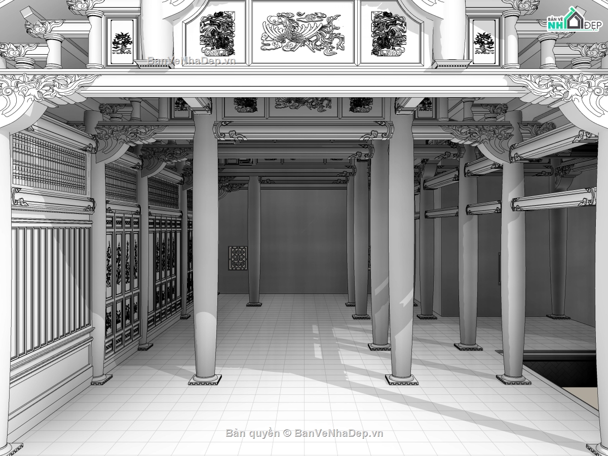 revit nhà gỗ,revit nhà thờ,revit nhà cổ,file revit nhà gỗ,file revit nhà cổ,mẫu revit nhà gỗ
