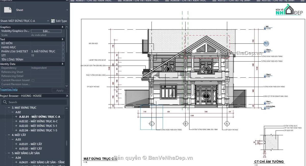 mẫu revit mái thái,mẫu revit biệt thự,mẫu revit nhà đẹp,mẫu revit nhà mái thái,file revit biệt thự,revit biệt thự
