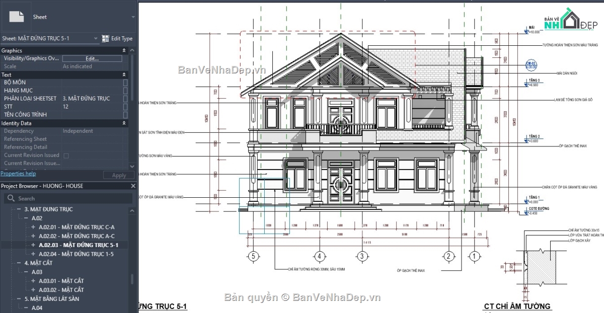 mẫu revit mái thái,mẫu revit biệt thự,mẫu revit nhà đẹp,mẫu revit nhà mái thái,file revit biệt thự,revit biệt thự