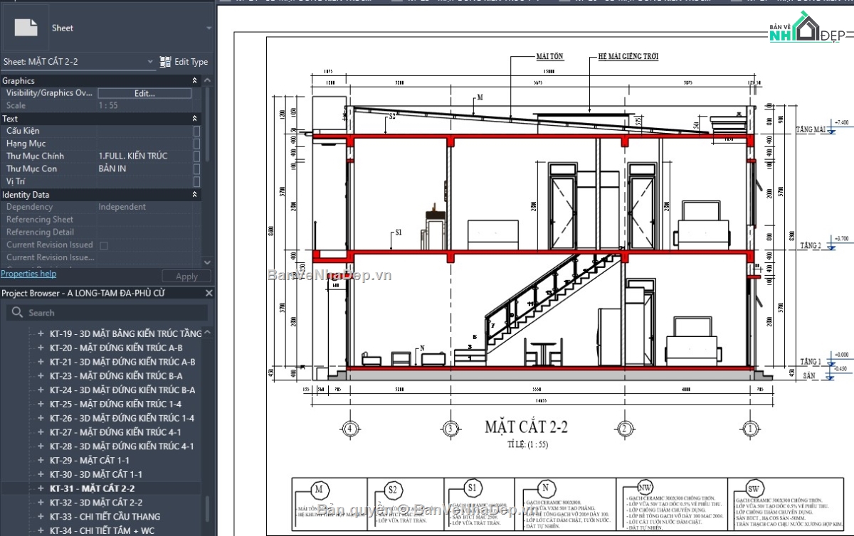mẫu revit nhà phố,file revit nhà phố,revit nhà phố đẹp,thiết kế revit nhà phố,revit nhà dân