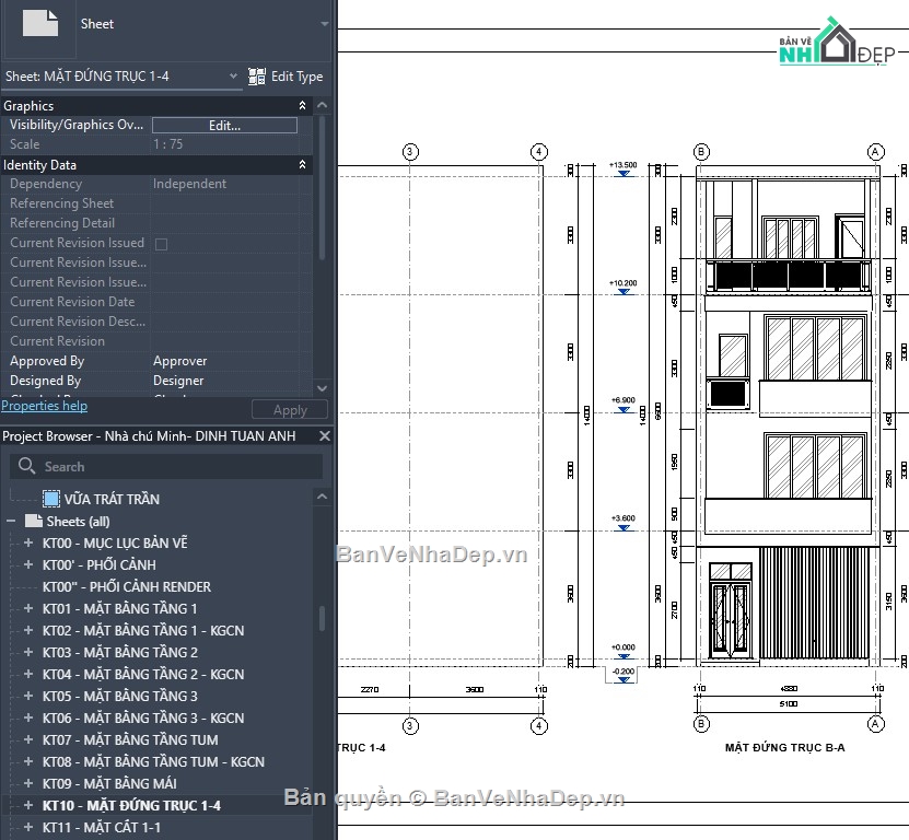 mẫu revit nhà phố,revit nhà phố,thiết kế revit nhà phố,file revit nhà phố,mẫu revit nhà đẹp