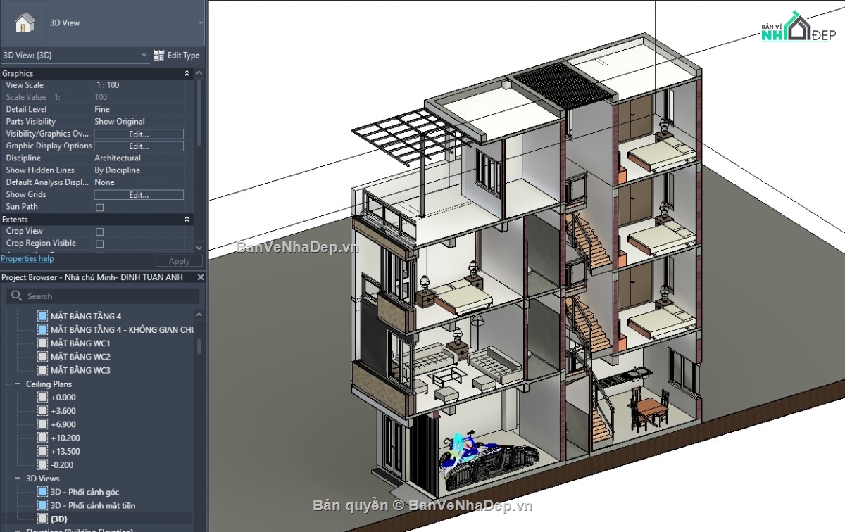 mẫu revit nhà phố,revit nhà phố,thiết kế revit nhà phố,file revit nhà phố,mẫu revit nhà đẹp