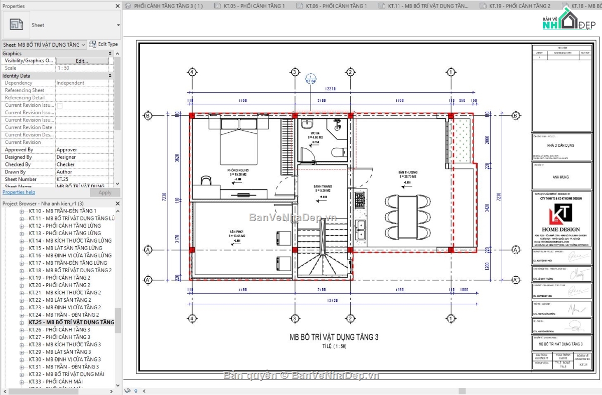 nhà phố 3 tầng revit,revit mẫu nhà phố,revit nhà phố,file revit mẫu,thiết kế revit nhà phố,revit