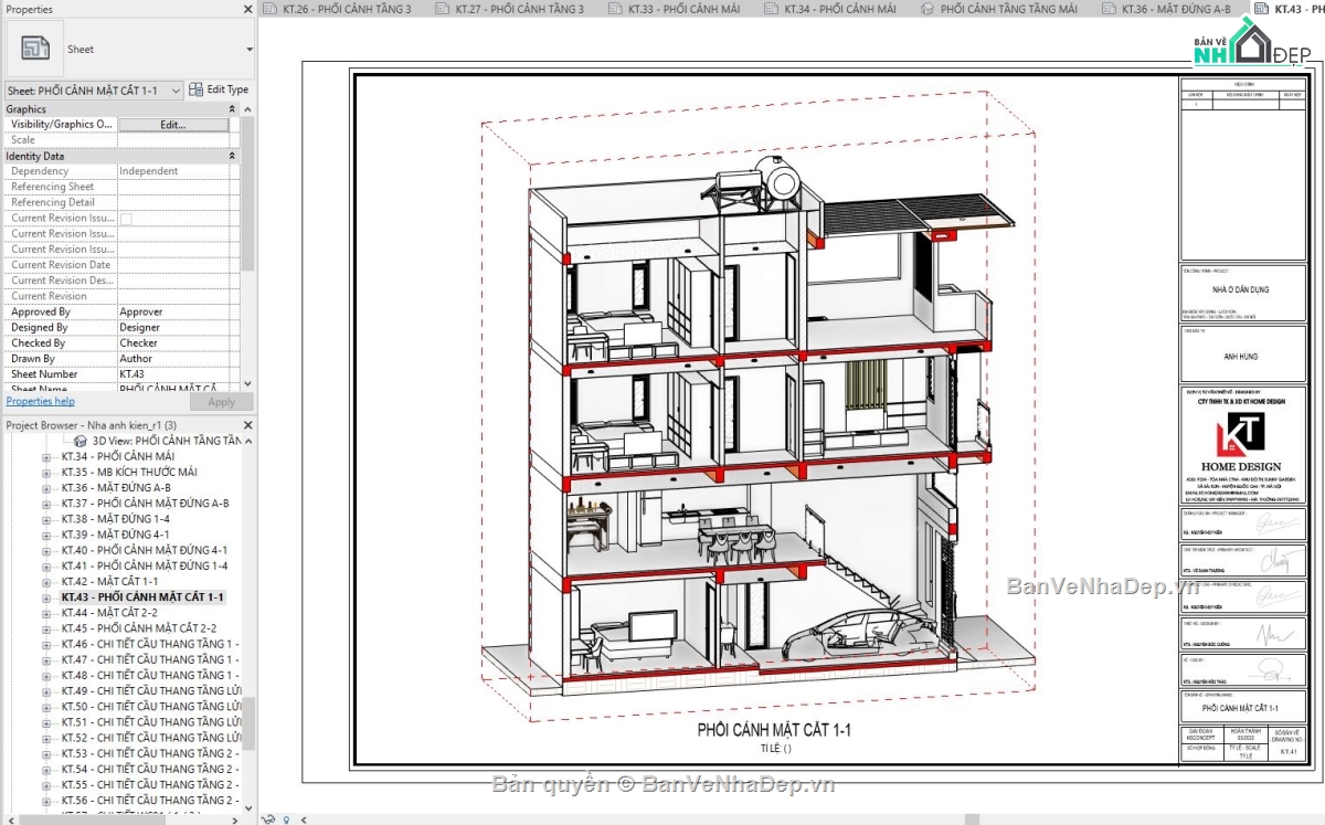 nhà phố 3 tầng revit,revit mẫu nhà phố,revit nhà phố,file revit mẫu,thiết kế revit nhà phố,revit