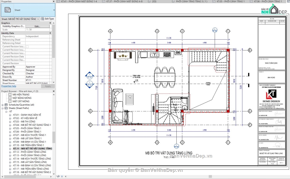nhà phố 3 tầng revit,revit mẫu nhà phố,revit nhà phố,file revit mẫu,thiết kế revit nhà phố,revit
