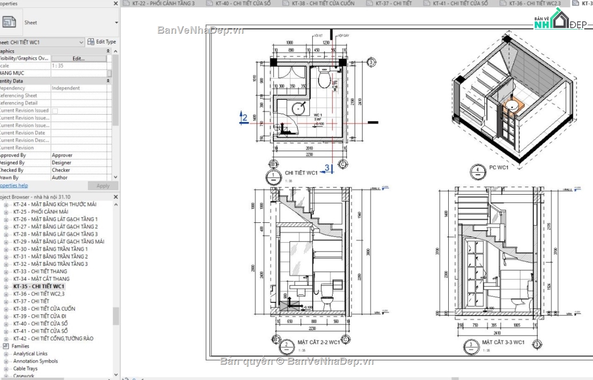 Mẫu revit nhà phố,file revit nhà phố,revit nhà phố,thiết kế revit nhà phố,mẫu revit đẹp,revit nhà phố đẹp