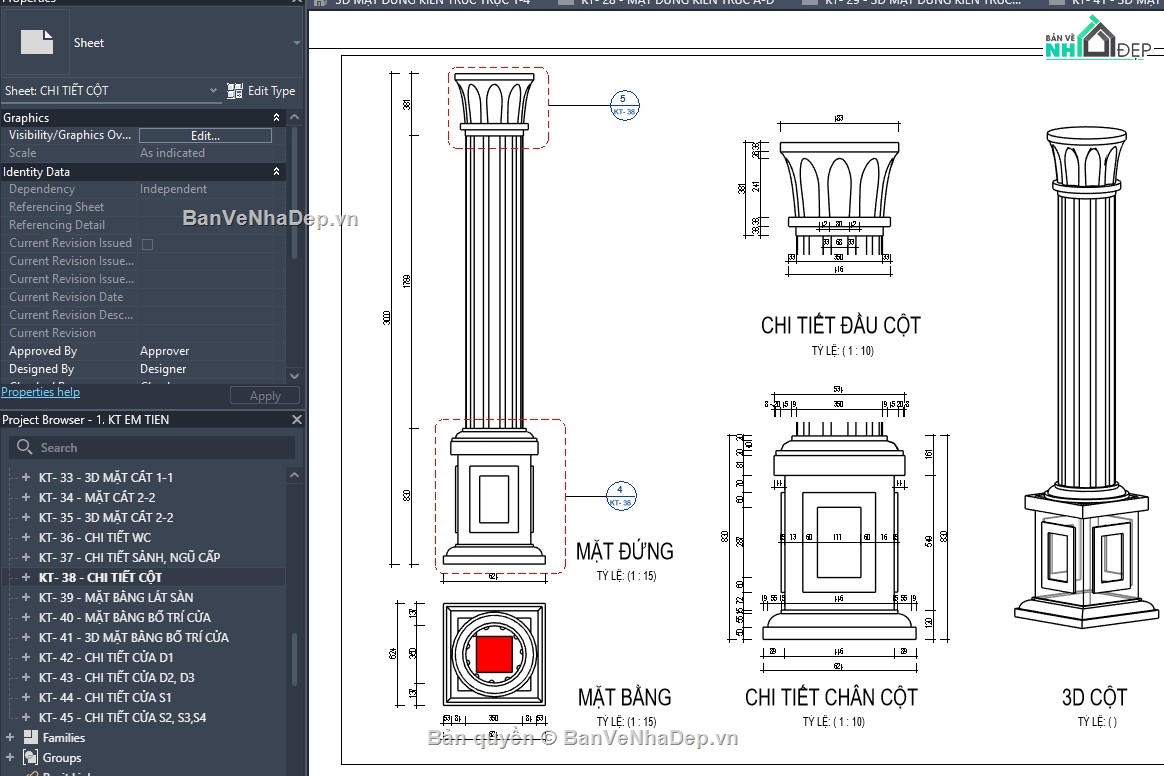 mẫu revit nhà đẹp,mẫu revit nhà mái thái,revit nhà 1 tầng,thiết kế revit nhà vườn,Biệt thự mái thái 1 tầng,file revit biệt thự mái thái