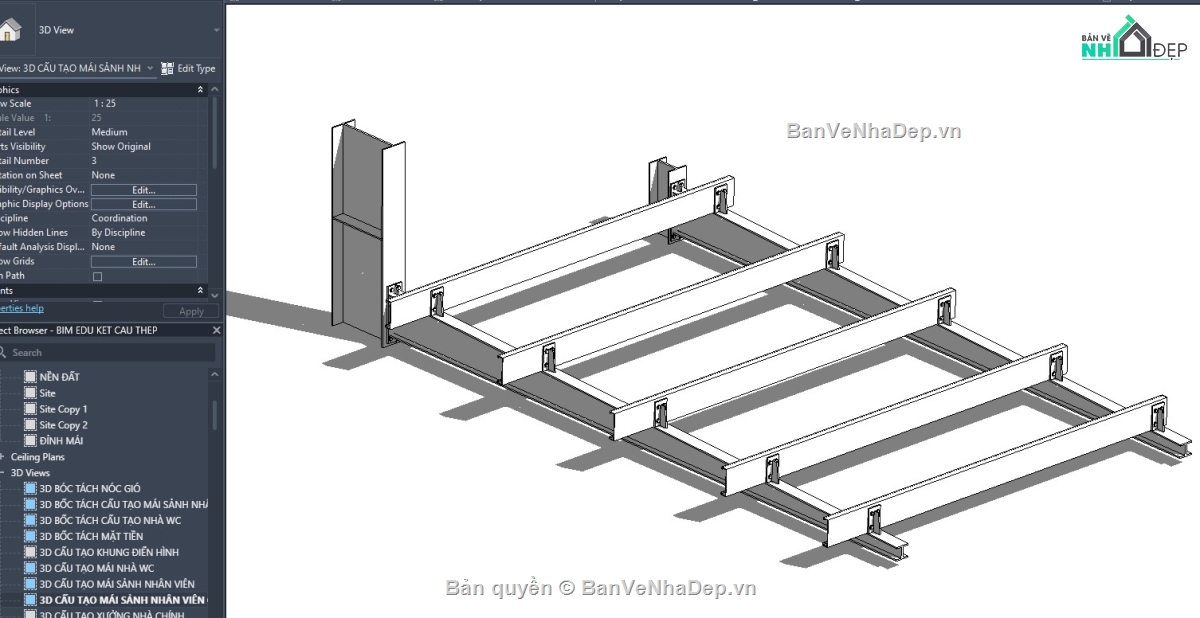 revit nhà xưởng,nhà xưởng revit,nhà xưởng công nghiệp,file revit nhà máy,file revit nhà xưởng