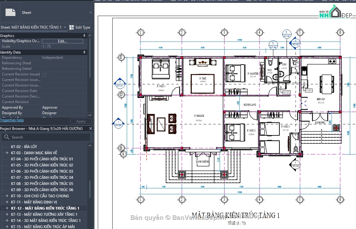 revit nhà vườn,revit nhà cấp 4,revit nhà 1 tầng,revit nhà dân,revit nhà đẹp