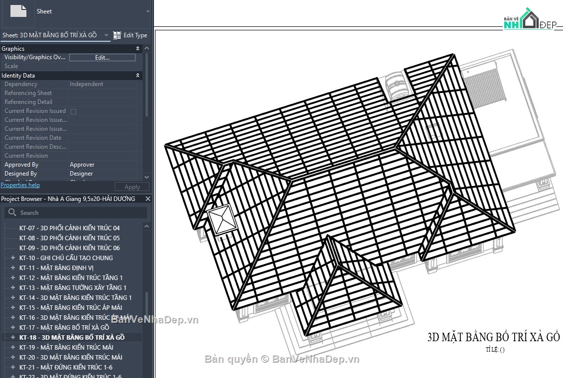 revit nhà vườn,revit nhà cấp 4,revit nhà 1 tầng,revit nhà dân,revit nhà đẹp