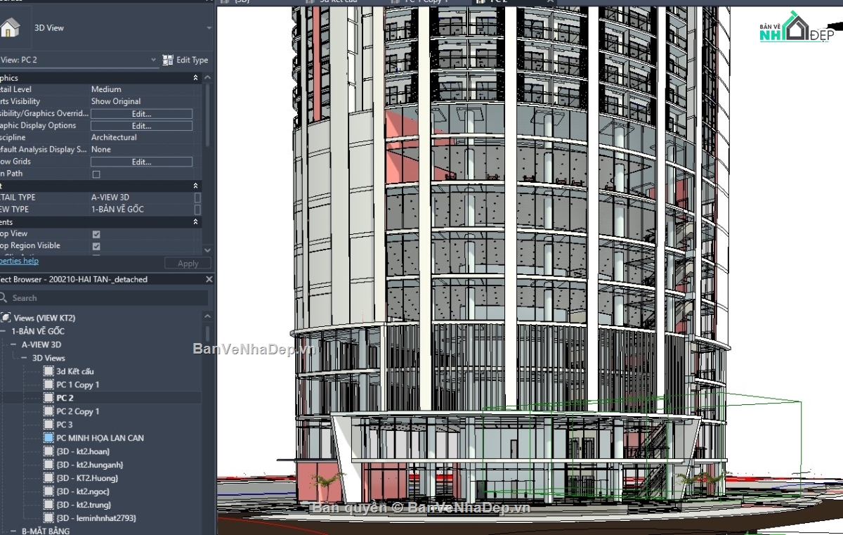 revit chung cư,revit khách sạn,revit nhà cao tầng,revit tòa nhà văn phòng