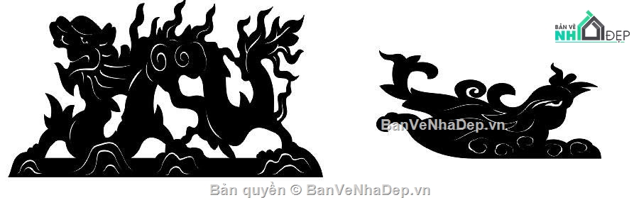 rồng phượng,cnc rồng phượng,rồng phượng cắt cnc