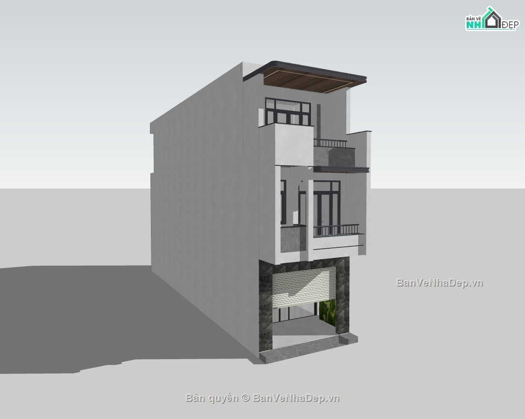 nhà phố 3 tầng,su nhà phố,sketchup nhà phố,su nhà phố 3 tầng,sketchup nhà phố 3 tầng