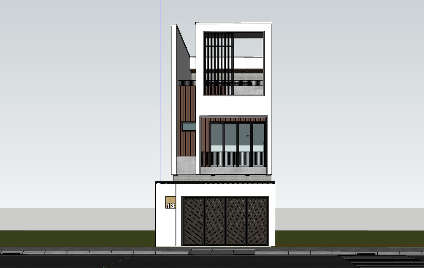 nhà phố 3 tầng,nhà phố mặt tiền 6m,thiết kế nhà 6x14.5m