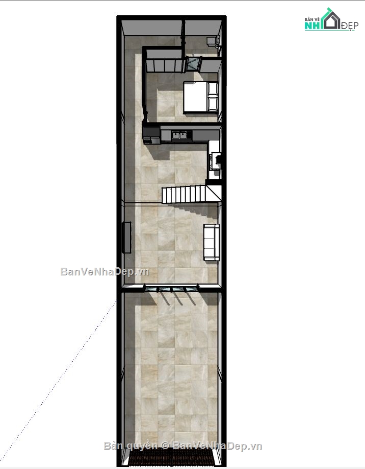 nhà phố 2 tầng,model sketchup nhà phố 2 tầng,phối cảnh nhà phố 2 tầng,thiết kế nhà phố 2 tầng
