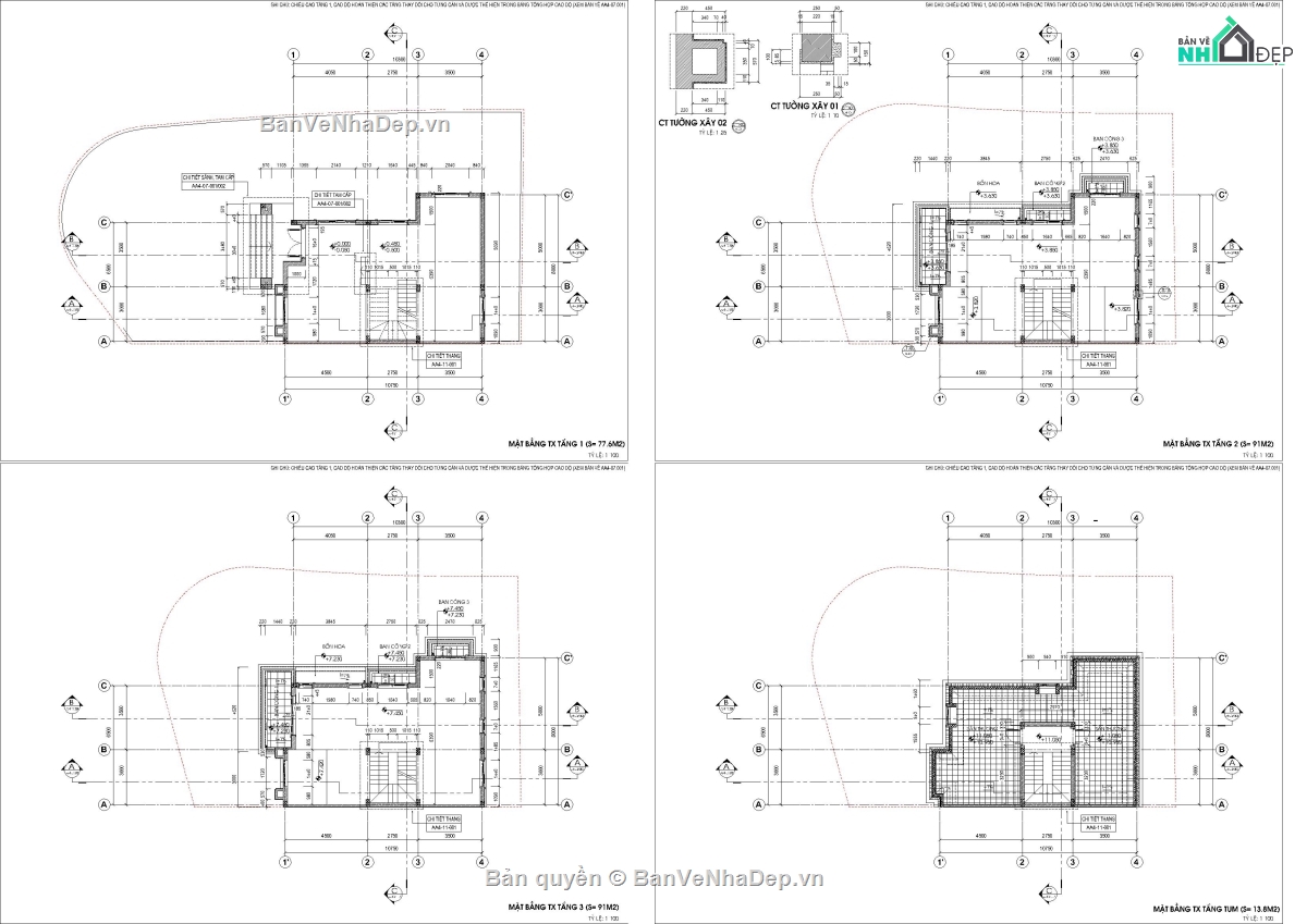 biệt thự tân cổ điển,Bản vẽ kiến trúc biệt thự,Mẫu biệt thự đẹp,Bản vẽ thiết kế biệt thự,biệt thự song lập,Bản vẽ biệt thự đẹp