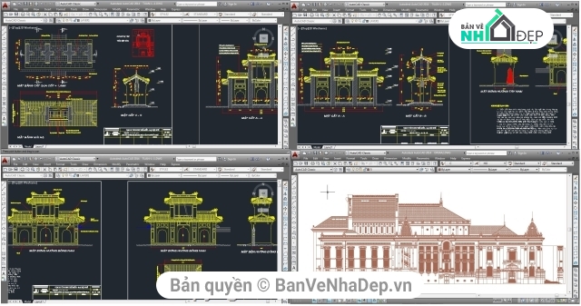 di tích Đại Nội Huế,di tích lịch sử,bản vẽ cải tạo,bản vẽ cad,File Auto cad