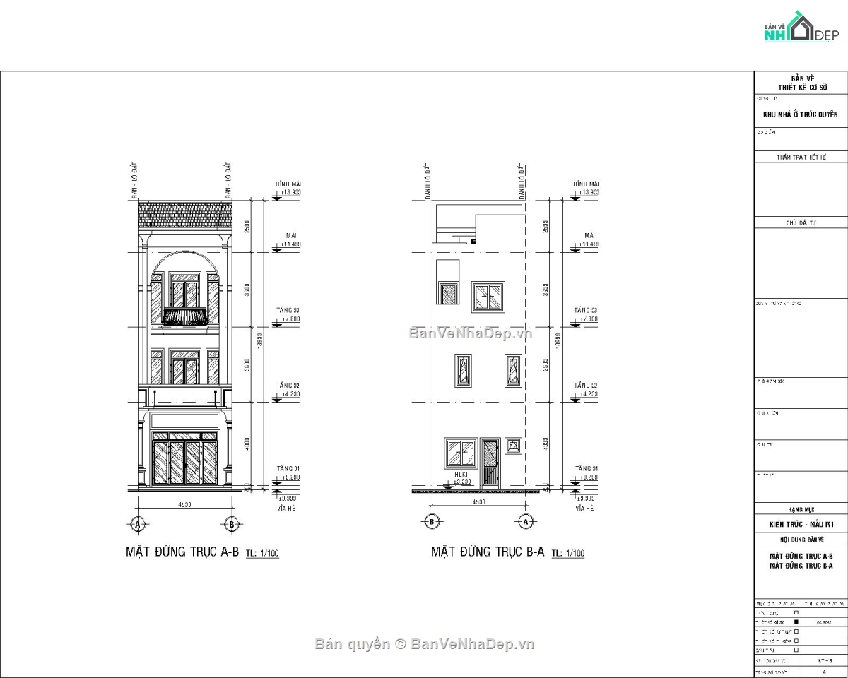 mẫu nhà phố 3 tầng,nhà phố 3 tầng file cad,file cad nhà phố 3 tầng,nhà phố 3 tầng autocad,nhà phố 3 tầng tân cổ điển