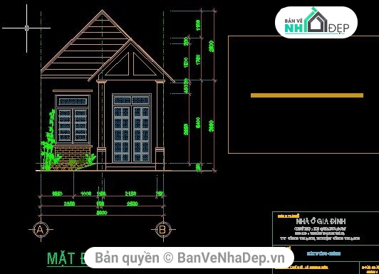 Bản vẽ nhà cấp 4 kích thước 6X16.9M,nhà cấp 4,nhà phố kích thước 4 x 5m