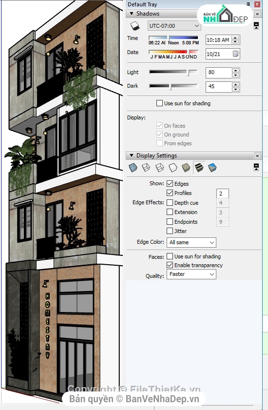 Sketchup Nhà phố 4 tầng,Sketchup nhà phố,Su Nhà phố,model sketchup nhà hiện đại,file sketchup nhà phố
