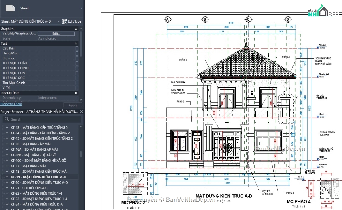 revit biệt thự mái nhật,revit biệt thự đẹp,thiết kế revit biệt thự,file revit nhà đẹp,mẫu revit nhà đẹp,revit nhà phố