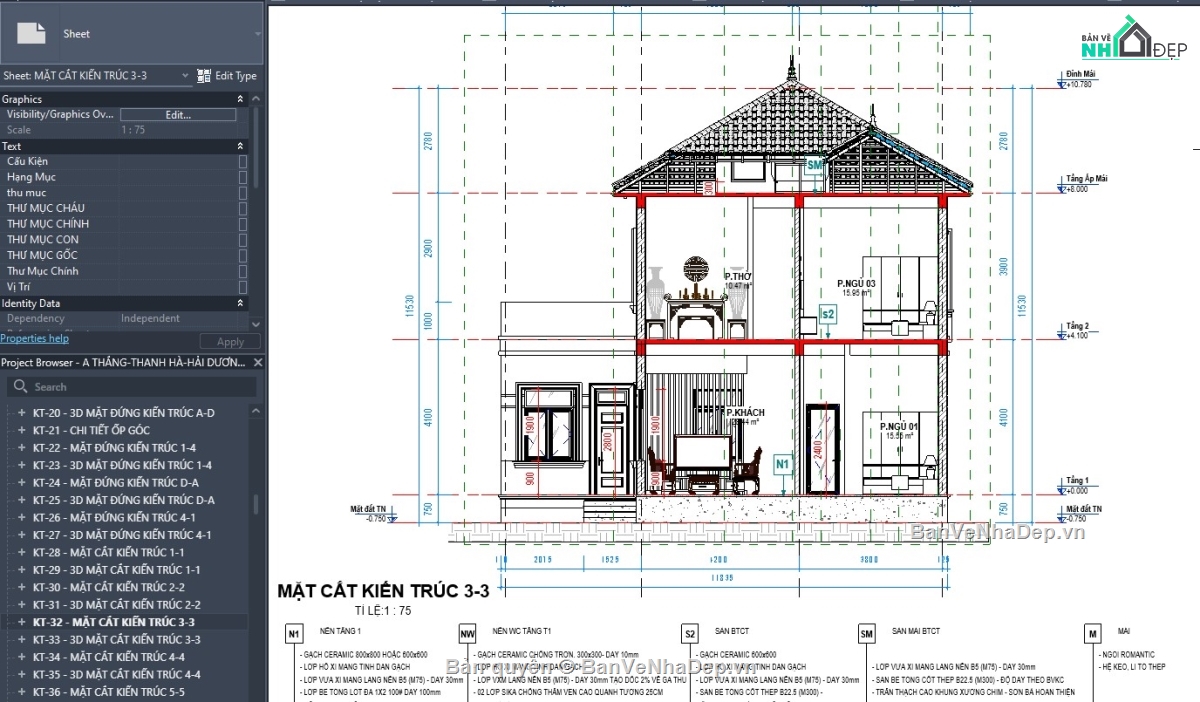 revit biệt thự mái nhật,revit biệt thự đẹp,thiết kế revit biệt thự,file revit nhà đẹp,mẫu revit nhà đẹp,revit nhà phố