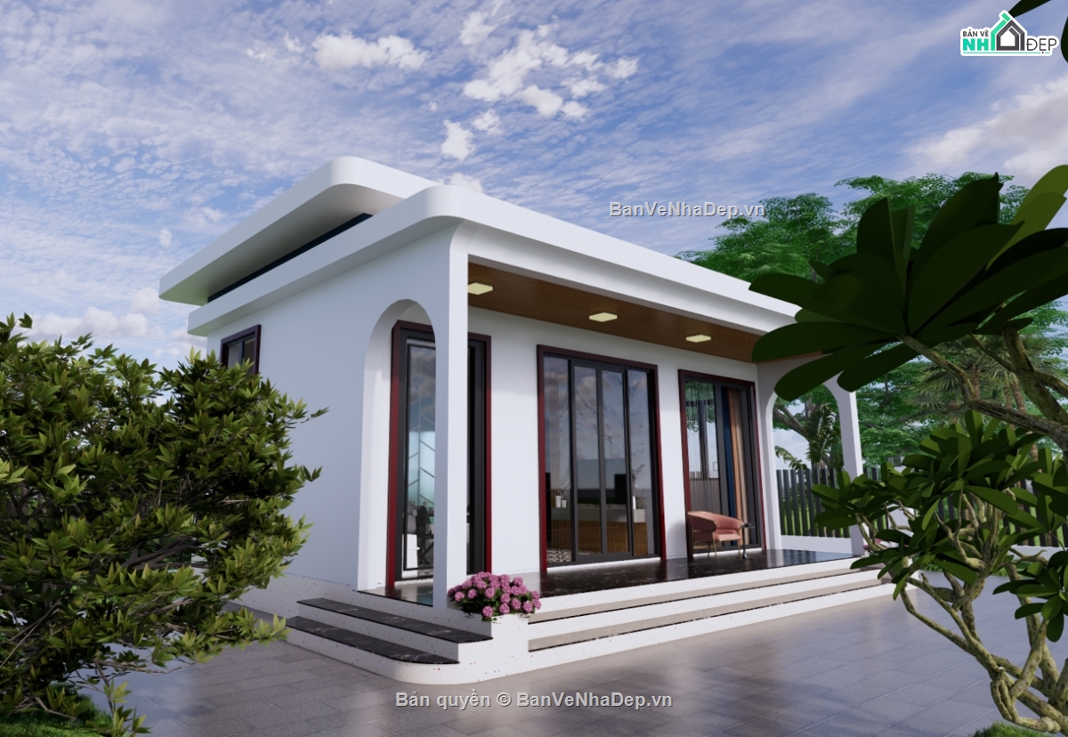 nhà cấp 4 sân vườn đẹp,nhà cấp 4 đẹp,nhà cấp 4 hiện đại
