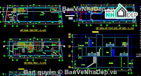 bản vẽ cad,bản vẽ cad nhà phố,bản vẽ xin phép,bản vẽ nhà phố  5x17.1m