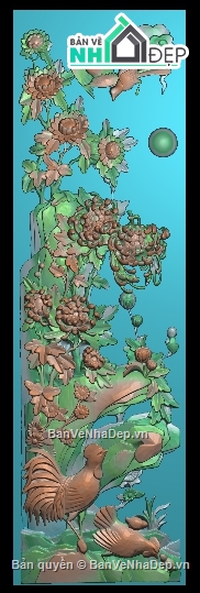 tứ quý cnc,tranh tứ quý cnc đẹp,file cnc tranh tứ quý