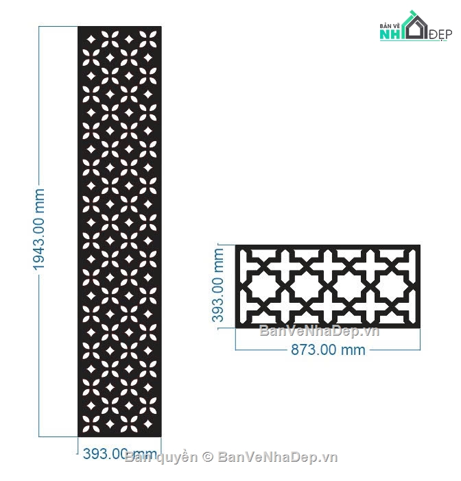 vách cổng,ô thoáng,vách cổng cnc