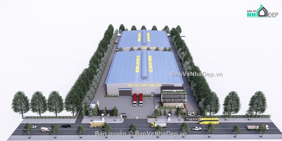 Mẫu nhà xưởng,nhà xưởng,bản vẽ nhà xưởng