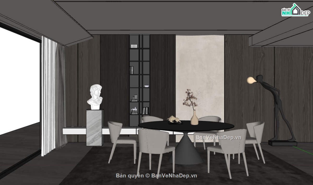 model sketchup phòng ăn,File sketchup phòng ăn,phòng ăn file su,model su phòng ăn,phòng ăn file sketchup